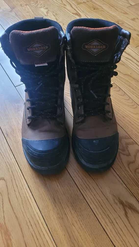 Workload Brown Leather Work Boots (Metal construction certified)