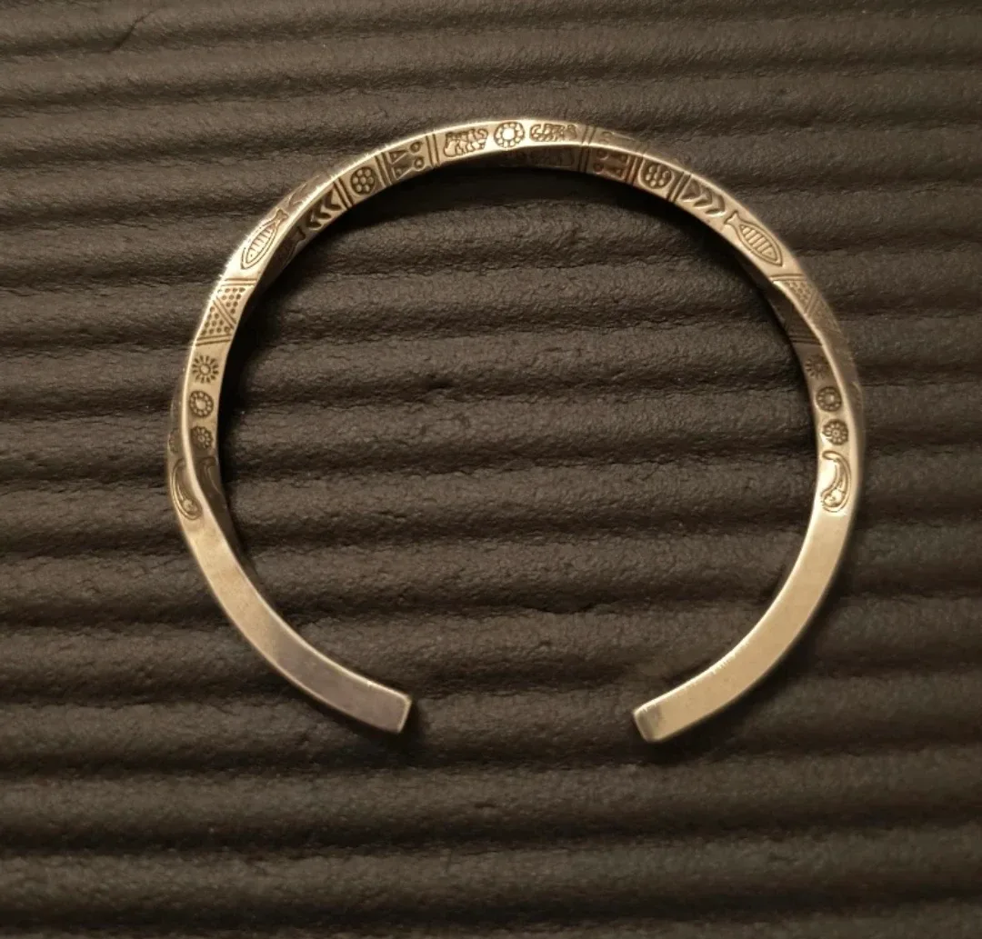 925 Sterling Silver Geometry Totem Design Bracelet (Unisex) image indicator(3)