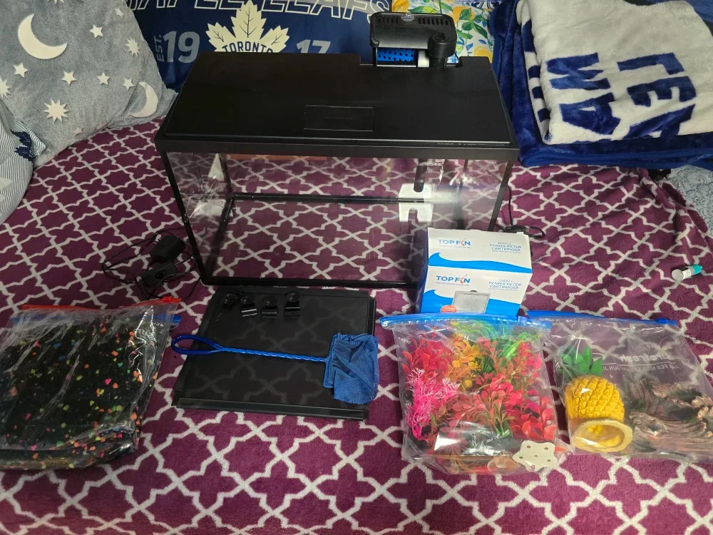 10 gallon Fish tank with accessories