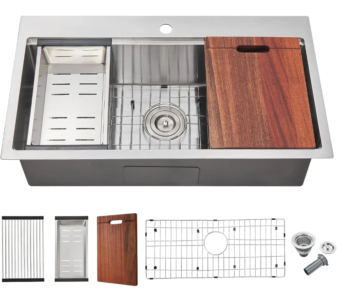 Stainless Steel Kitchen Sink with Accessories - photo 2