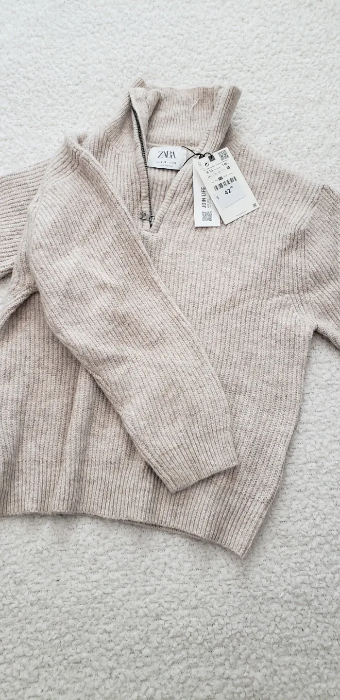 Zara Knit Half-Zip Sweater - New with Tags image indicator(2)