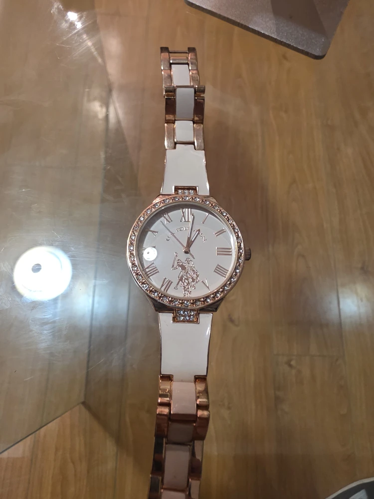 U.S. Polo Assn. Women's Watch - Rose Gold & White