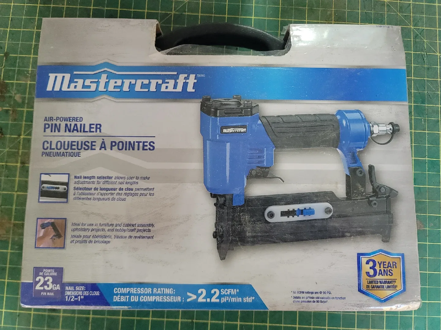 🥕 Mastercraft Air-Powered Stapler & Pin Nailer Combo image indicator(4)