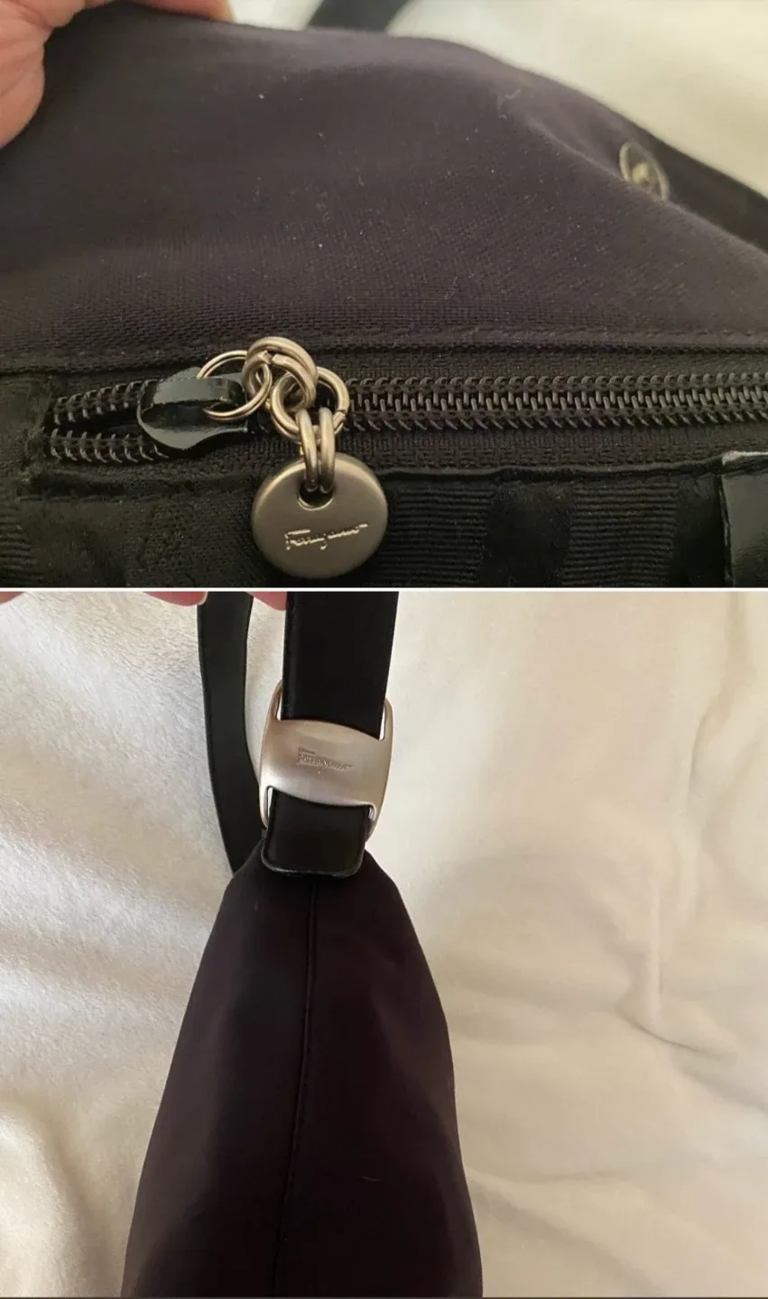 Salvatore Ferragamo Black Shoulder Bag image indicator(2)