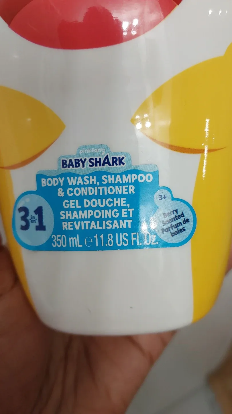 🥕Pinkfong Baby Shark 3-in-1 Body Wash, Shampoo & Conditioner image indicator(4)