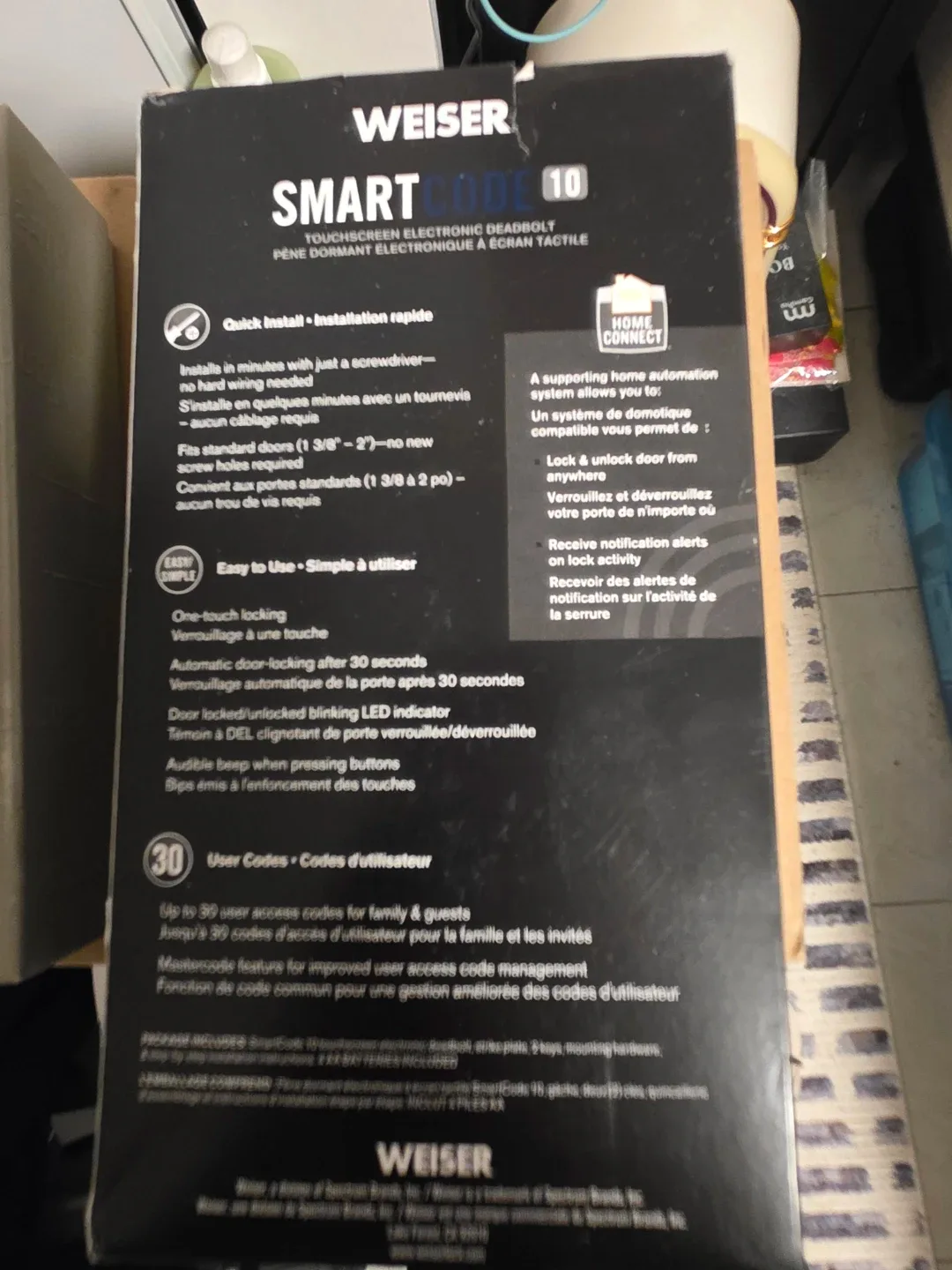 Weiser SmartCode 10 Touchscreen Electronic Deadbolt image indicator(3)