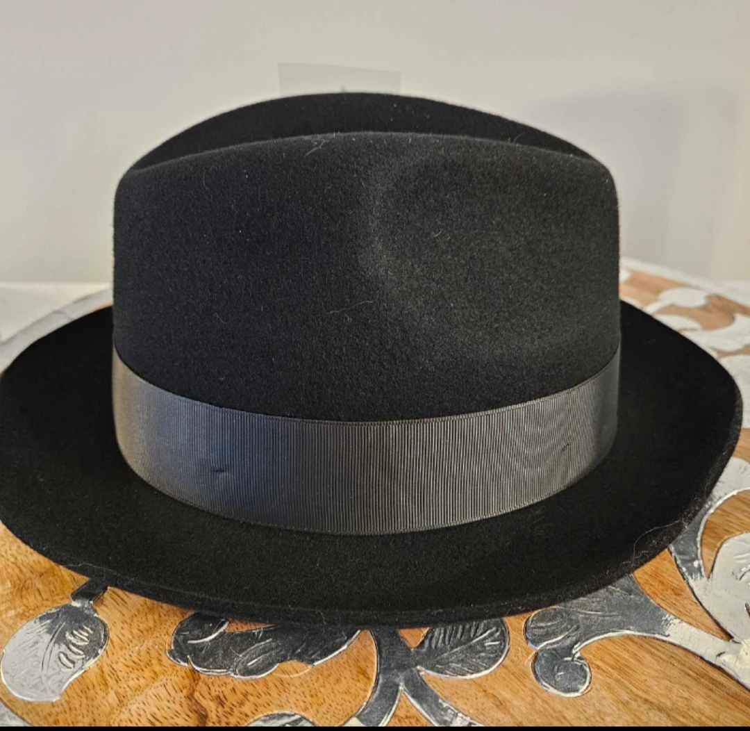 NWT Bruno Capelo Black Fedora Hat - photo 3