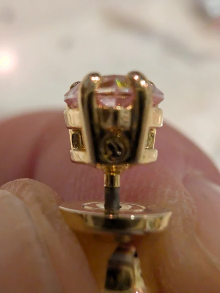 Swarovski Pink Heart  Earrings Chroma Collection - photo 3