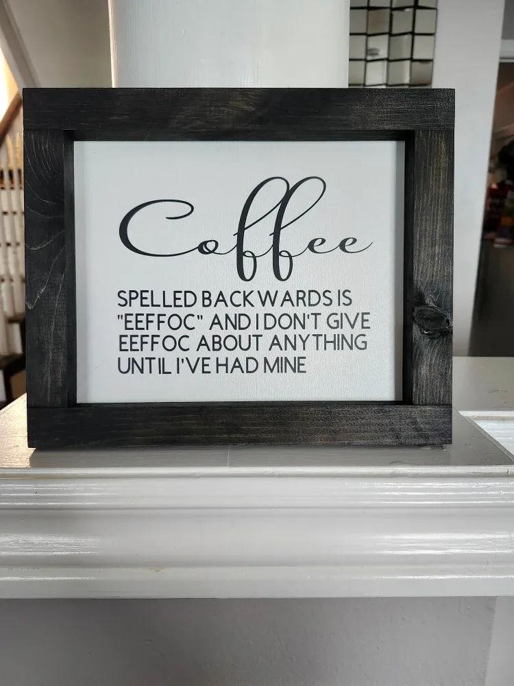 Handmade - Coffee Wall Decor Sign