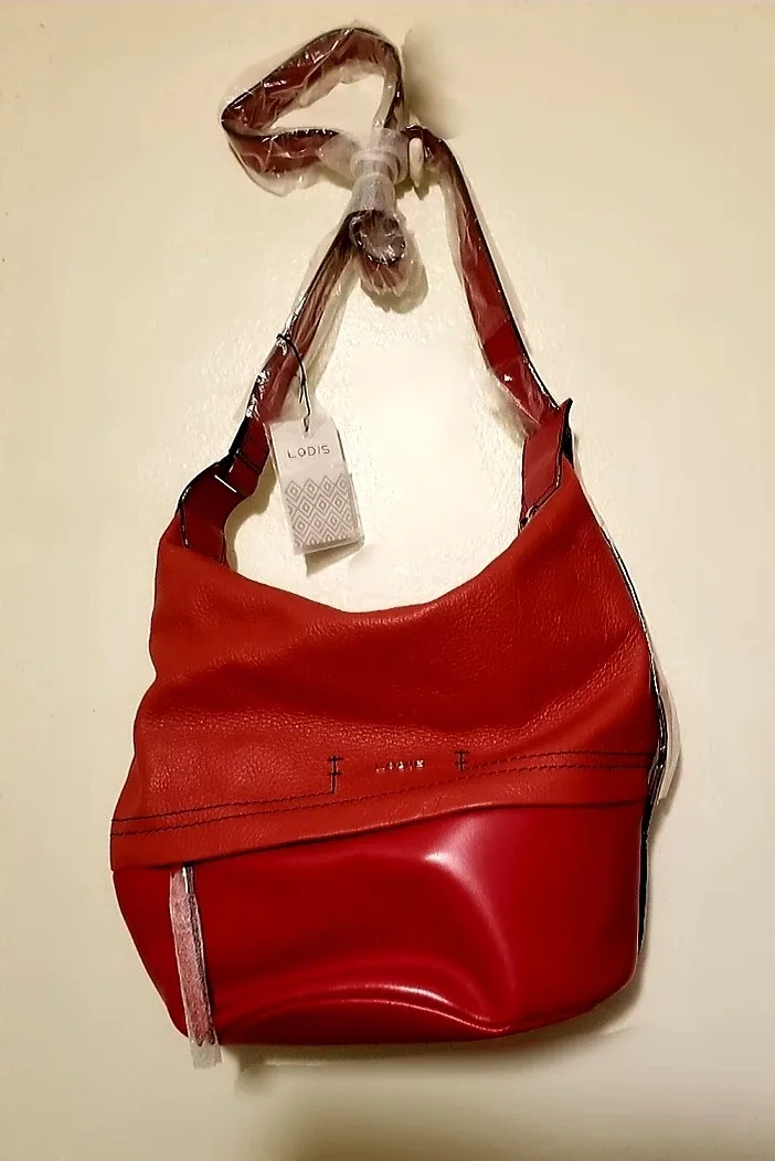 NWT LODIS Kate Convertible Bucket Leather Bag image indicator(2)