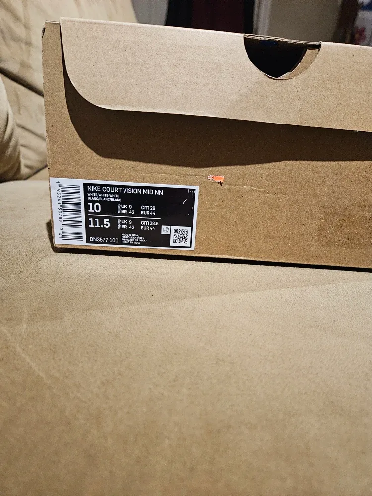 Nike Court Vision Mid NN White, Size 10 image indicator(2)