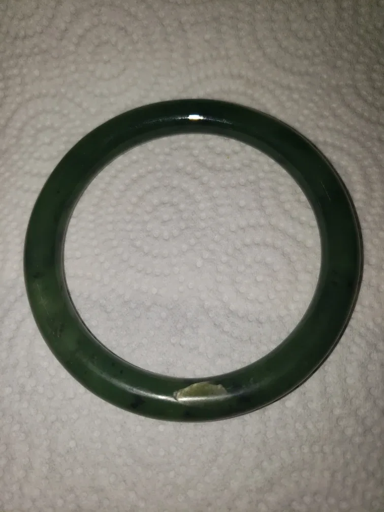 Nephrite bangle  76 mm image indicator(3)