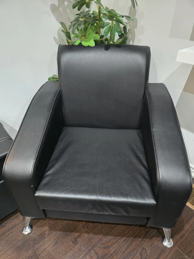 Black Leather Armchair
