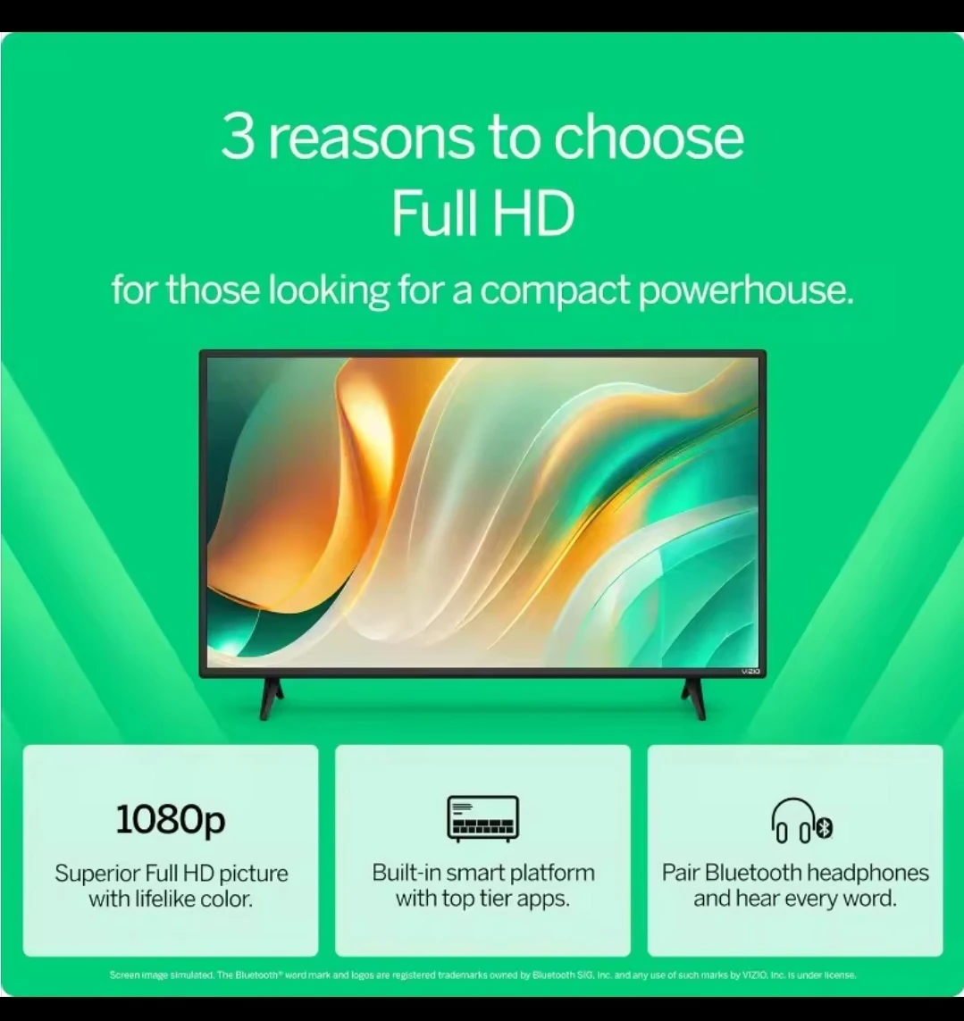 VIZIO 40" Class Full HD 1080p LED Smart TV - photo 2