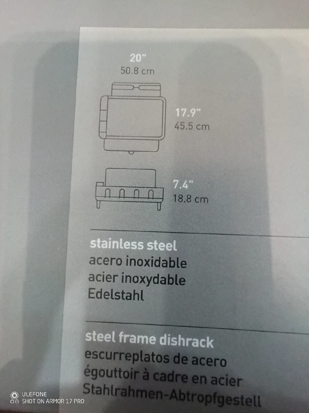 Simplehuman Standard Dish Rack image indicator(3)