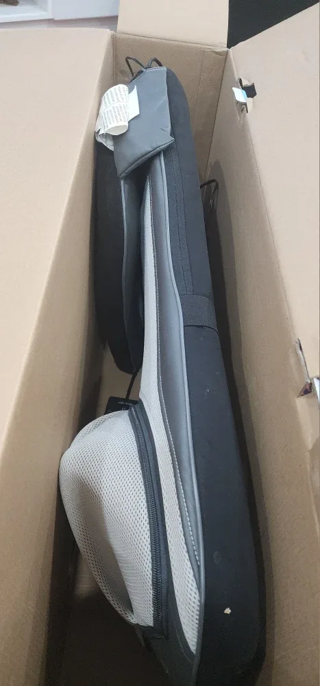 Relaxzen Full Back Shiatsu Massager with Heat - Gray image indicator(4)