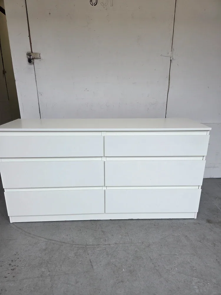 Ikea White 6-Drawer Dresser
