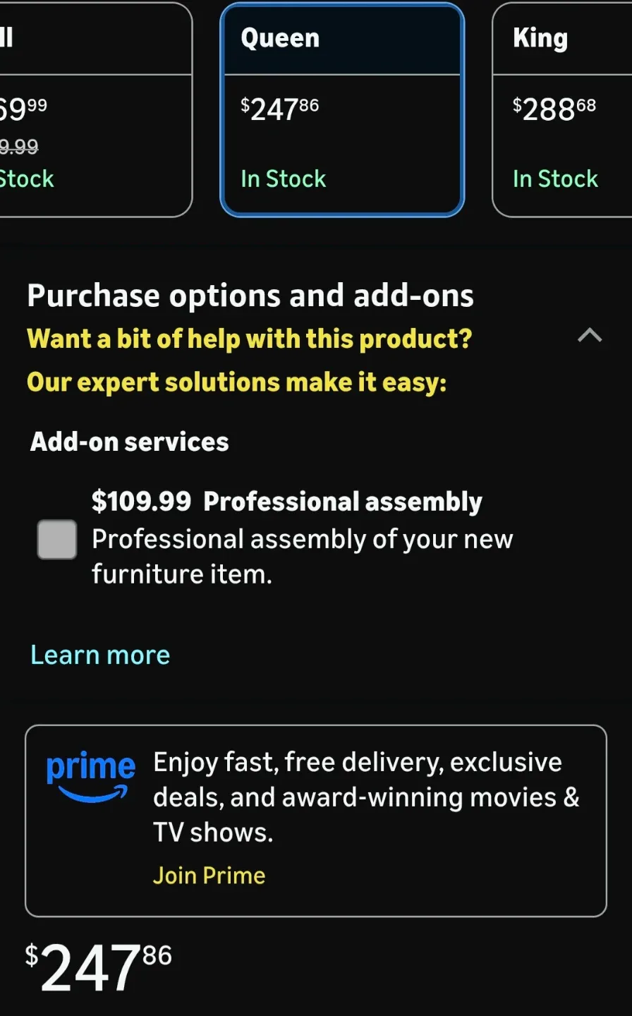 IDEALHOUSE Queen Light Gray Upholstered Bed Frame image indicator(4)