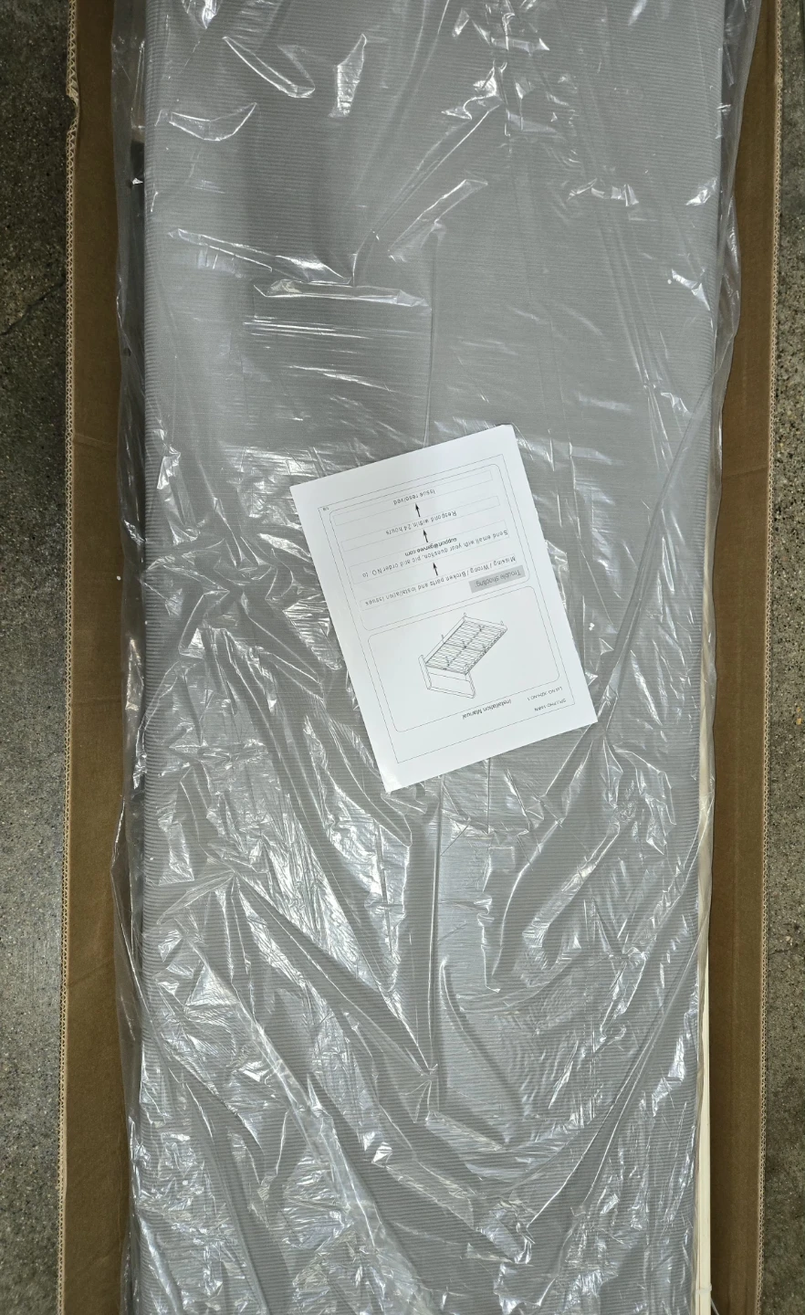 IDEALHOUSE Queen Light Gray Upholstered Bed Frame - photo 5