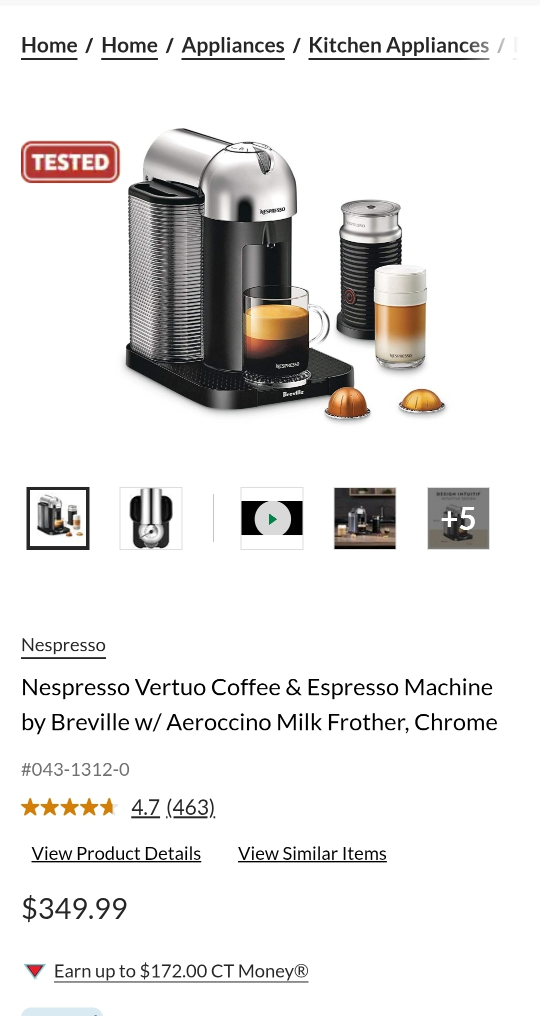 Nespresso Vertuo Coffee & Espresso Machine - photo 3