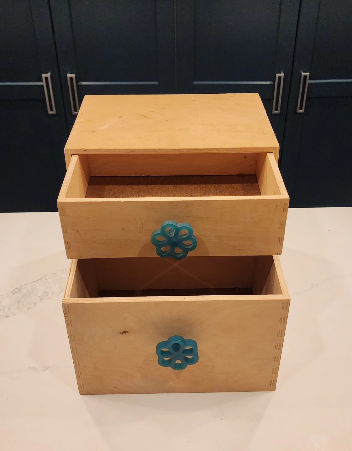 2 Drawer Wooden Storage Box - photo 2