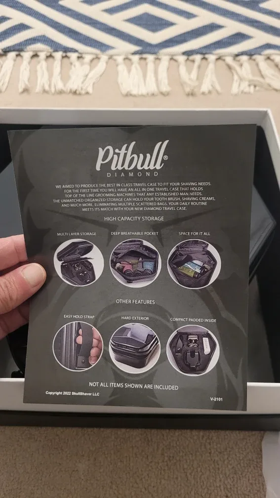 Brand New Pitbull Diamond Shaver with Travel Case image indicator(2)