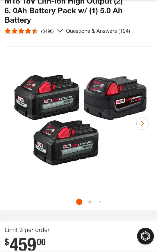 M18 Milwaukee 3 PACK Heavy Duty Starter Kit image indicator(2)