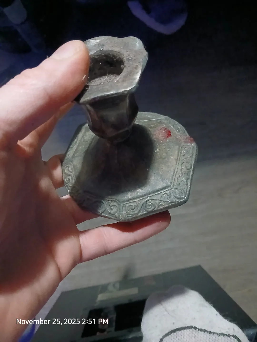 Vintage Silver Candle Holder