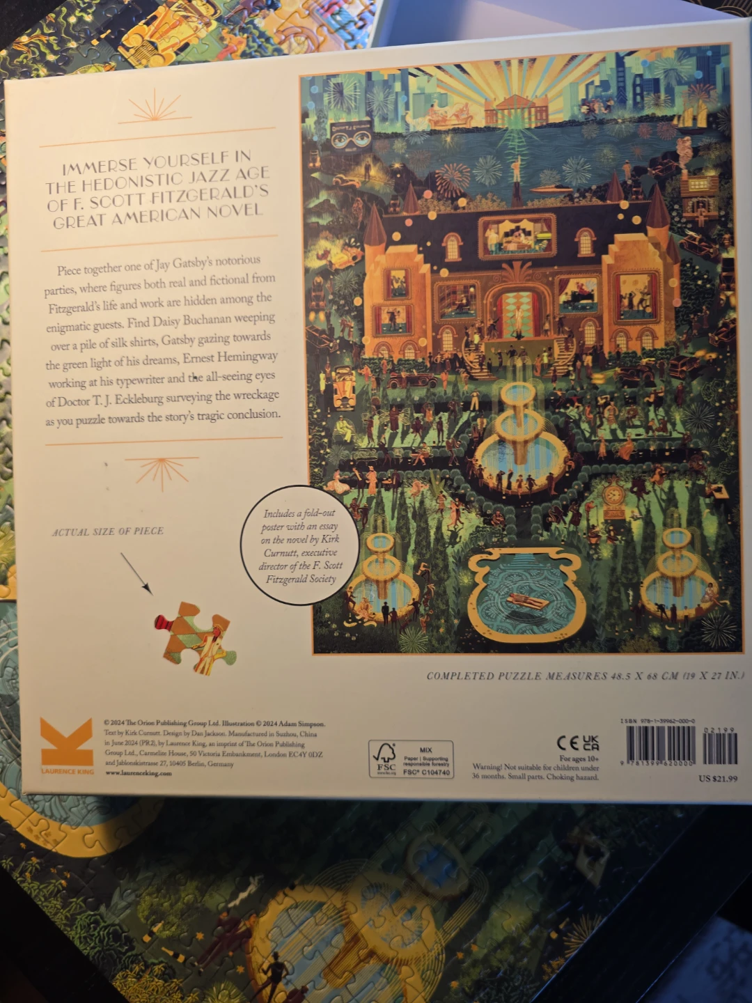 "The World of The Great Gatsby" 1000 piece Jigsaw Puzzle - photo 4