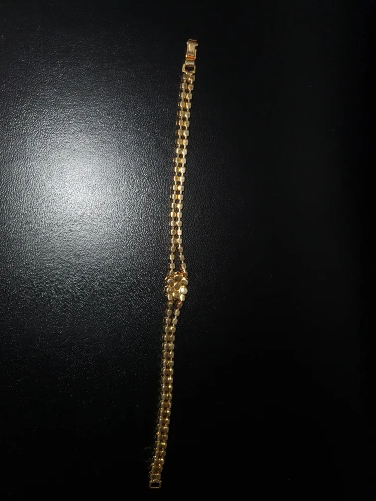 Gold-tone Rhinestone Bracelet