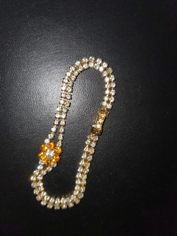 Gold-tone Rhinestone Bracelet image indicator(2)