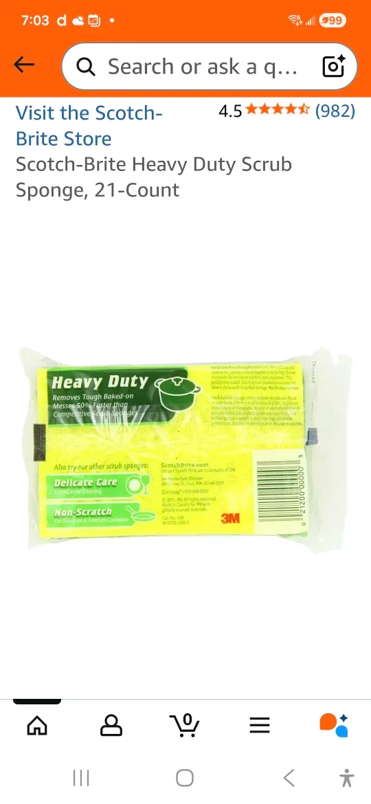 Scotch-Brite Heavy Duty Scrub Sponges, 21-Count image indicator(3)
