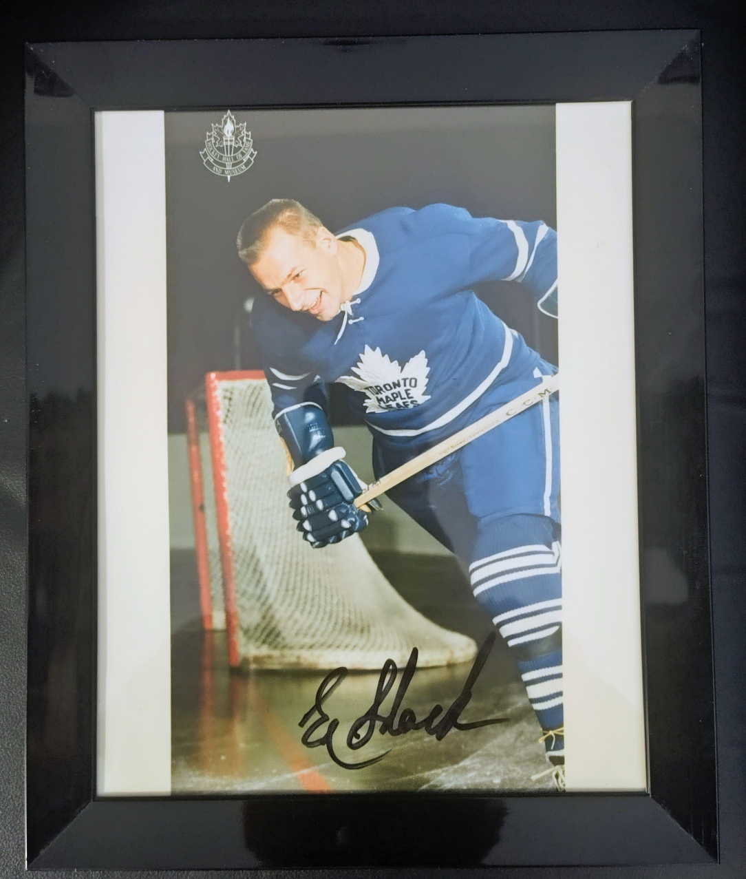 Eddie Shack Toronto Maple Leafs Signed Hockey Hall of Fame 8x10