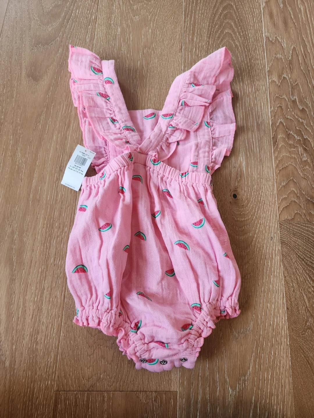 Pink Watermelon Print Baby Romper 18-24 months - photo 2