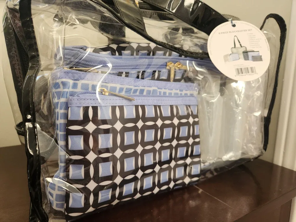 8-Piece Travel Cosmetic Bag Set - Brand New