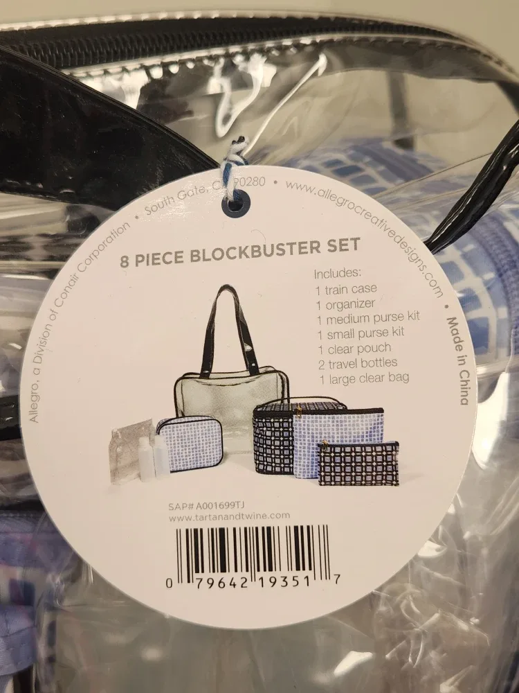 8-Piece Travel Cosmetic Bag Set - Brand New image indicator(2)