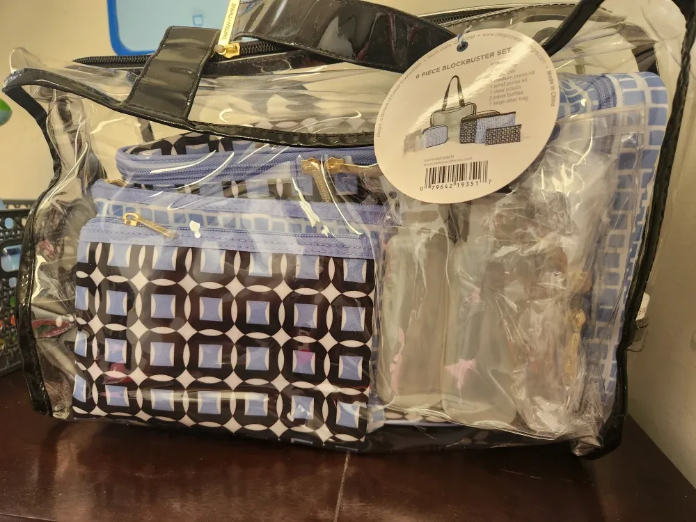 8-Piece Travel Cosmetic Bag Set - Brand New image indicator(3)