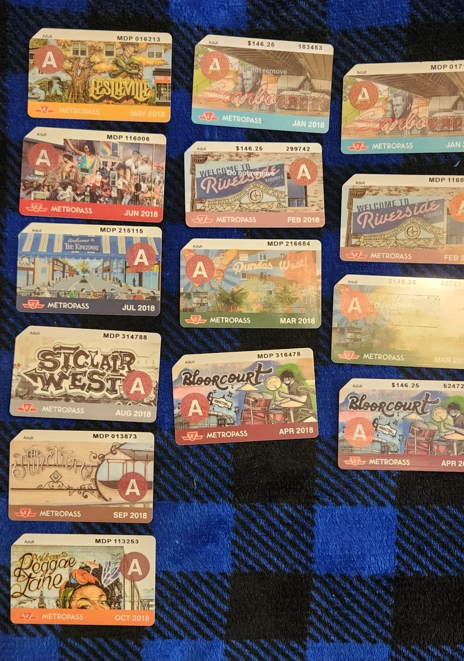 Vintage Toronto Metropasses (2018) image indicator(2)