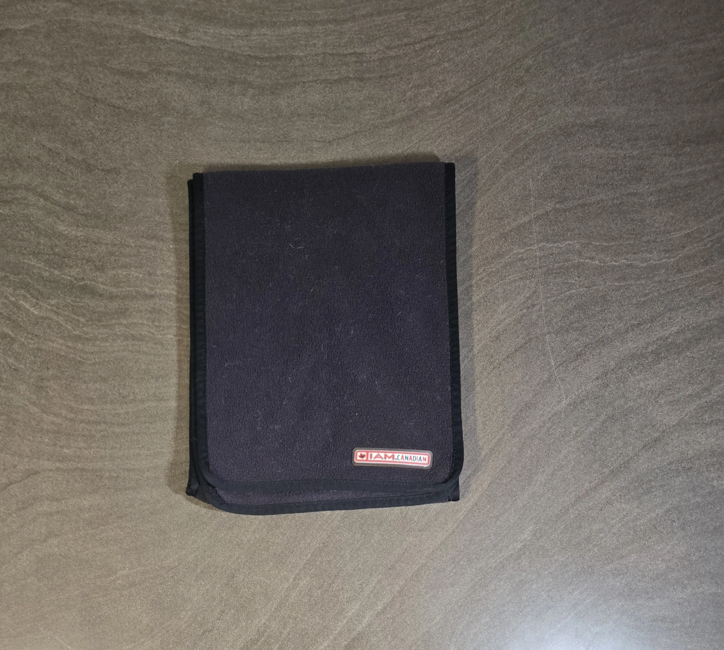 IAMCANADIAN Black Fleece Scarf