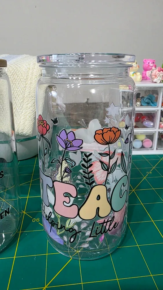 Plastic cups with a lid & straw 16oz