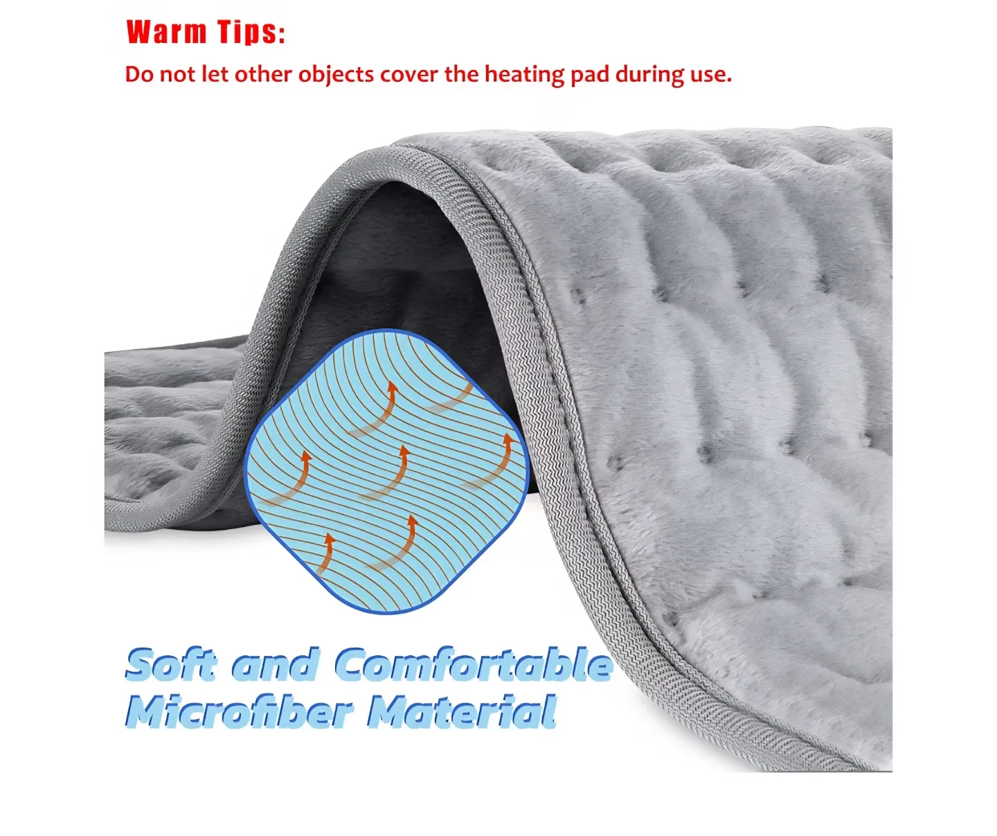 Electric Heating Pad - 11.8 x 23.6 inches image indicator(2)