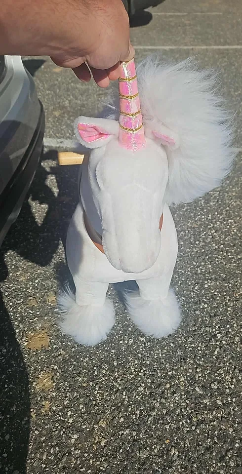 Officially Pony Cycle Unicorn Plush Ride-On Toy image indicator(2)