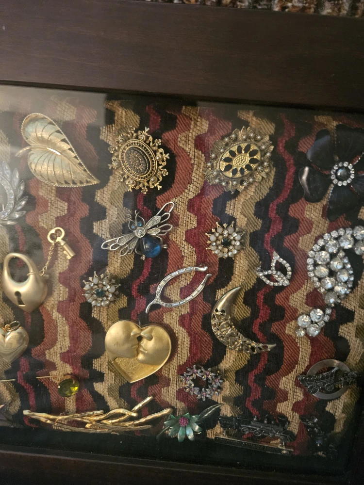 Framed Vintage Brooch Collection - photo 2