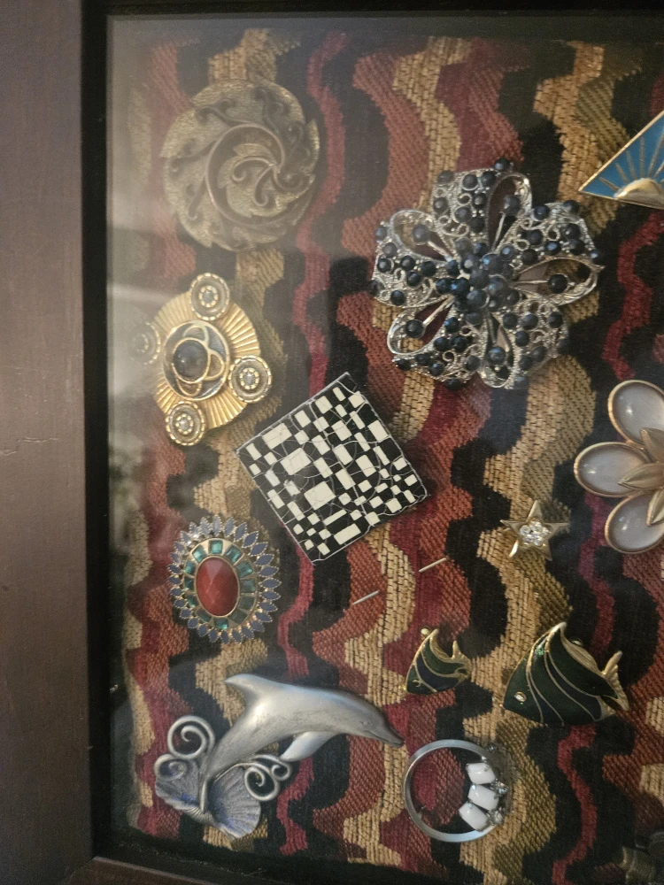 Framed Vintage Brooch Collection - photo 3
