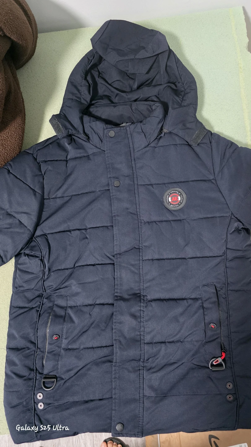 Navy Blue Padded Winter Jacket