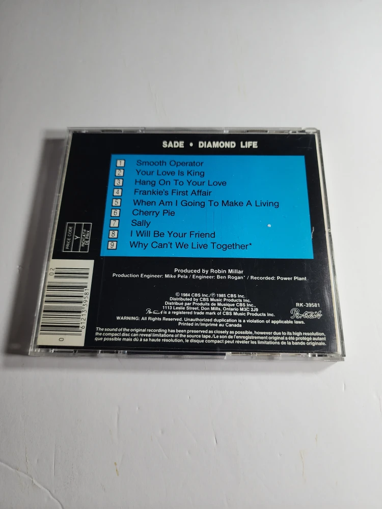 Sade - Diamond Life CD - photo 2