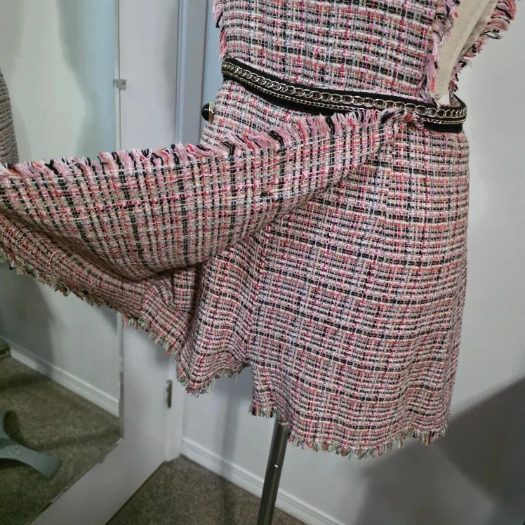 Zara Basic Tweed  Skort Jumper - Size M image indicator(4)