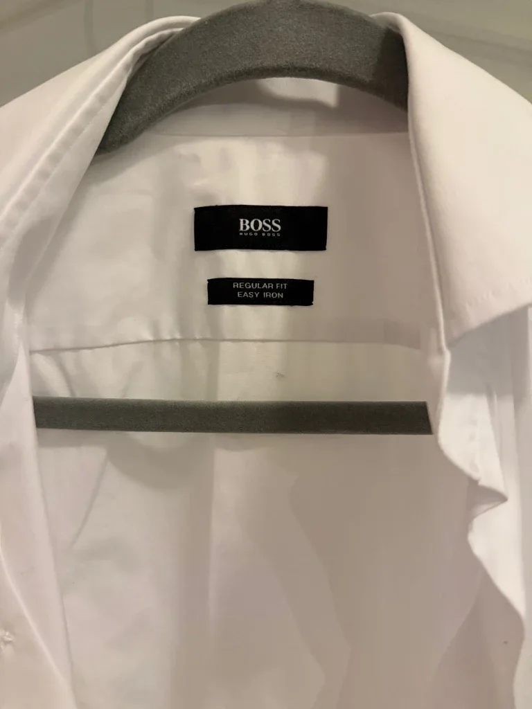 BOSS Regular Fit Easy Iron White Shirt image indicator(2)