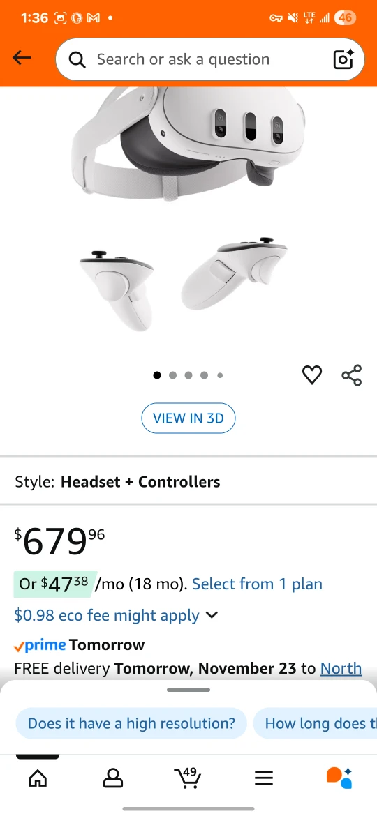 Meta Quest 3 512GB - VR Headset + Controllers - photo 2
