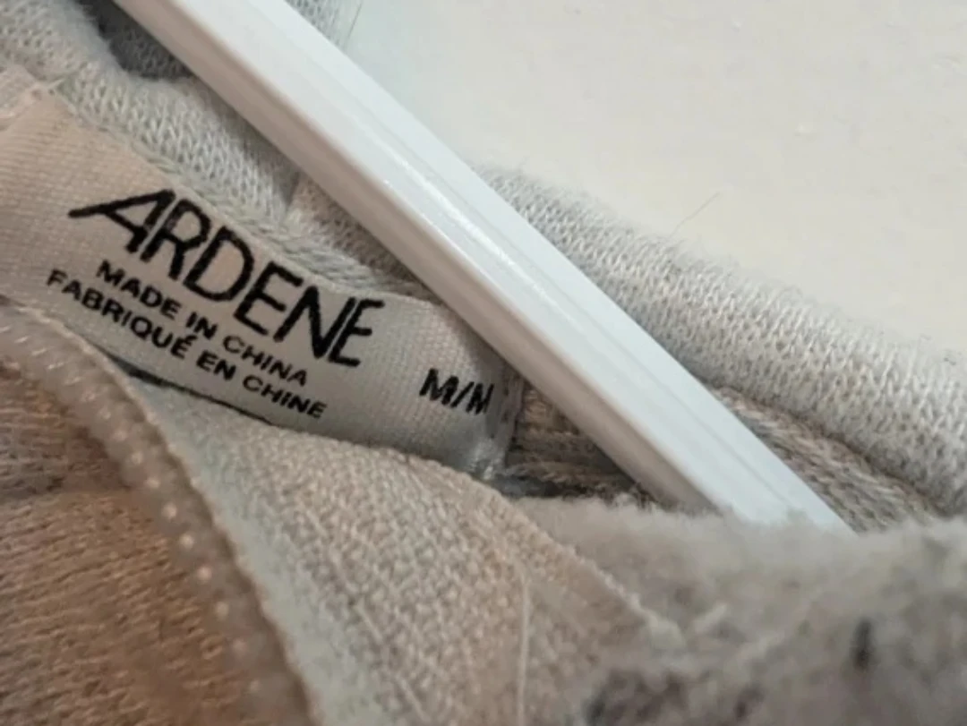 Ardene Grey Zip-Up Hoodie - Size M - photo 2
